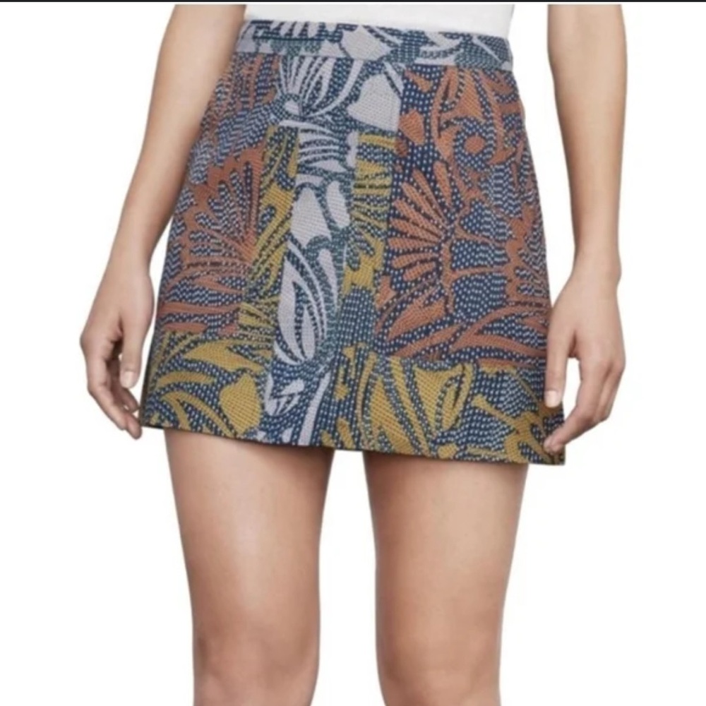 BCBGMAXAZRIA Raya Floral Print Mini Skirt Size XXSmall